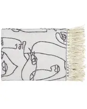 Surya Jacquie Black Throw