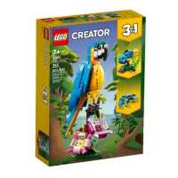 在飛比找momo購物網優惠-【LEGO 樂高】Creator 創意系列 - 異國鸚鵡(3