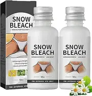 Snow Bleach Cream - Snow Bleach Cream for Private Part, Intimate Areas, Underarm, Neck, Knees, Elbows, Dark Skin Lightening Cream, Dark Spot Remover Cream, Skin Lightening Bleaching Cream (2PCS)