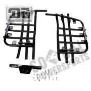 DG Performance Steel Nerf Bars-Black Bar-Black Web for 2001-2005 Yamaha YFM660R