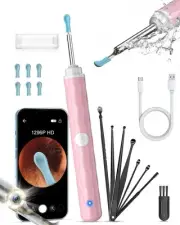 Ear Wax Removal Camera, Kekoy Ear Cleaner 1296P HD Camera, Ear Cleaning Kit w...