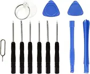 Generic 12 PCS Phone Repair Tool Kit, Screwdriver Set Opening Pry, Tri-Wing Head, Compatible with iPhone, Android Cellphone Smart Phone