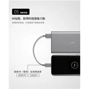 北車 Moshi Integra™ 強韌系列 USB-C To USB-A 耐用 充電 /傳輸線  編織線（0.25 ）