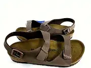 Birkenstock Unisex Roma Kids Mocha Sandals Men's Size 1,W'S Size 3,Eur 34,NARROW
