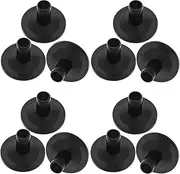 Abaodam 20pcs Black Plastic Drum Cymbal Holder Sleeves Durable Replacement Accessories for Percussion Instruments Compatible with Various Drum Kits for Professionals and Amateurs