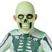 Kids' Glow-in-the-Dark Atomic Skeleton Costume Size Large (10-12)