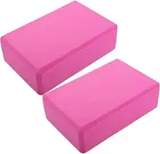 WOONEKY Eva Pilates Blocks Non-slip Surface Yoga Training Bricks for Splits Stability