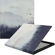 GOVTVA Magnetic Leather Case for 7" Onyx Boox Tablet Go Color 7 (Gen II/Gen I 2025/2024) /Boox Go 7 B/W/Boox Page Ultra-Thin Lightweight Cover with Auto Sleep/Wake & Magnetic Closure (Misty Forest)