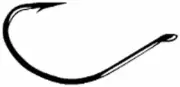 Gamakatsu 50413 Split Shot/Drop Shot Plastic Hook, Black Finish