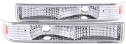 Anzo USA 511038 Chevrolet S10 Chrome Euro w/Amber Reflector Parking Light Assembly - (Sold in Pairs)