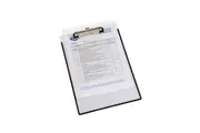 Marbig Clearview Office A4 File Clipboard Display Board w Insert Cover Black