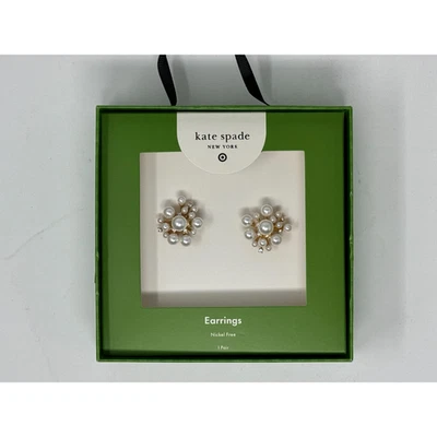 Kate Spade x Target Pearl Cluster Stud Earrings NEW
