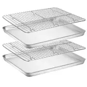 Removable Rack Kitchen Non-stick Barbecue Biscuit Shelf Bakeware Suit Tools
