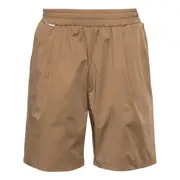 [Family First] Family First Elasticated-waist Poplin Shorts S NEUTRALS