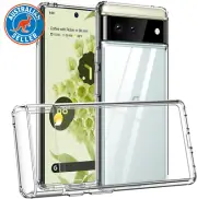 Clear Case Cover for Google Pixel 6 (6.4 Inch), Hard Back Slim Fit Shockproof Cr
