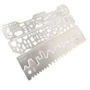 4 In 1 Scribe Line Drilling Template Ruler 1/100 1/144 Model Details Craft Tool