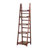 5 Tier Wooden Ladder Shelf Stand