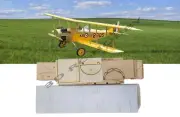 Curtiss JN4D JENNY Biplane 66" WS RC Airplane Laser Cut Balsa Short Kit + Plans