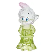 Disney Showcase Facet Collection Snow White Dwarf Dopey Gem Cut Acrylic Sculptures