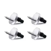 Toilet Seat Hinge Fixings 4pcs Quick Release Top Fix Nuts Screws Hole Fitting...