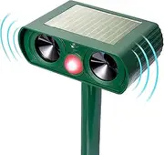 Ultrasonic Animal Repeller, Solar Powered Animal Repellent, Waterproof Animal Deterrent Devices Outdoor Repels Cat, Dog, Fox, Derrent, Rat, etc (G3)