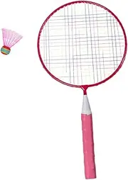 Mipcase 1Set Professional Badminton Racket Set Lightweight Portable Outdoor Sports for Boys and Eye Catching Design for School Play Development of Hand Eye Coordination