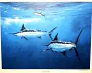 Al Barnes Double Take Litho Gulf Coastal Conservation Association CCA Un-Framed