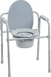 Drive Medical Steel Folding Frame Commode