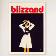 Galrie Blizzand Embrace Retro Vintage Advertising Poster Stunning Art Print for Home, Wood Frame, A1 60 x 84cm (23 x 33inch)