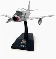 1:100 Scale Italian F-86 Sabre Fighter Model Alloy Finished Battle Airplane Display Model for Aircraft Enthusiasts