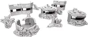 Tabletop Terrain War Bunkers Terrain Set - 28mm Scale for Wargames and RPGs