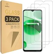Screen Protector For Realme C35 4G [Tempered Glass] [9H Hardness] [3-Pack] Screen Protector