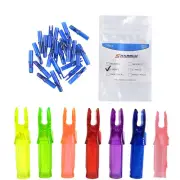 24X Archery Arrow Plastic Nocks Insert Tips ID6.2mm Arrow Shaft Tails Bow DIY