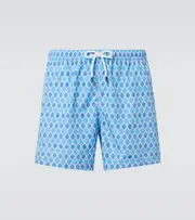 [Fedeli] Fedeli Printed swim trunks UK 34 blue
