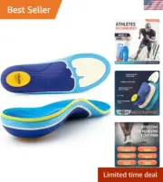 Plantar Fasciitis Relief Sport Insoles Inserts - High Arch Support Inserts fo...