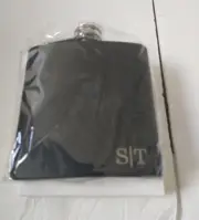 Alcohol Flask Embroidered with Letters S|T