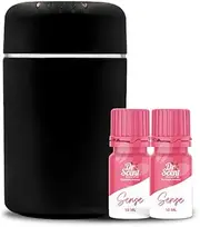 Dr Scent Ultimate Car Interior Fragrance Combo: 1 Stylish Diffuser + 2 x 10ml Sense Scent Refills for a Fresh, Inviting Drive, USB Rechargeable Diffuser Fragrance Machine, Truly Eliminates Odors