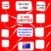VISAGE ALDI TENS EMS compatible ELECTRODE PADS - 12 PADS VARIETY PACK ⭐⭐⭐⭐⭐