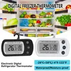 2X Thermometer&Hook Refrigerator Freezer Digital Temperature Monitor LCD Display