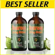 Natural Soursop Living Bitters - 16 Oz Bottles for Digestive and Immune Support