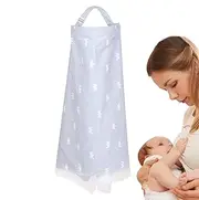 Nursing Cover for Breastfeeding, Privacy Nursing Cover, 360 Degree Cover, Cotton Cheap Apron, Multipurpose Breathable Pram Cover, Machine Washable Seat Canopy