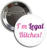 [Lunch Money] I'm Legal es 21 TODAY Twenty One 21st Birthday Party Fun Button Badge Pin, Metal, metal