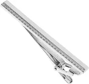 [SHERCHPRY] Tie clips dress shirts for men neck tie clip mens dress shirt clip on bow ties shirt cuff necktie clip metal tie bar clip cufflink dress shirts clip on tie wedding man copper