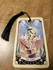 The Tower- Manga Tarot Bookmark Oracle Card Art Deck Gift, Purified & Charged