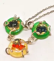 Orgonite Pendant Protection & Healing Orgone Lapis Lazuli, Coral, Gold & Silver