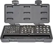 GEARWRENCH Metric Ratcheting Wrench SAE/Metric Hex/Torx/Triple Square/Slotted/Phillips Insert Bit Set 41-Pieces, Black