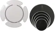 ａ aternee 5 Pieces Bass Drum Head Silent Mute,Reduces Volume,Double Mesh Skin Professional Drum Head Skin for Stage Performance Kids, Style D