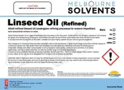 LINSEED OIL, Alkali refined (undergone refining processes to remove impurities)