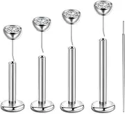 [Lantine] Labret Piercing 16g (1.2mm) - G23 Titanium Pin with 3 mm Zirconia - 6 mm, 8 mm, 10 mm, 12 mm Bar Length - for Helix, Tragus, Cartilage, Monroe, Lip Piercing - Push-in without Thread, Includes