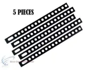 5 Pcs 9" Black Metal Mounting Backstrap Secures Door Lock & Car Stereo BS9BK